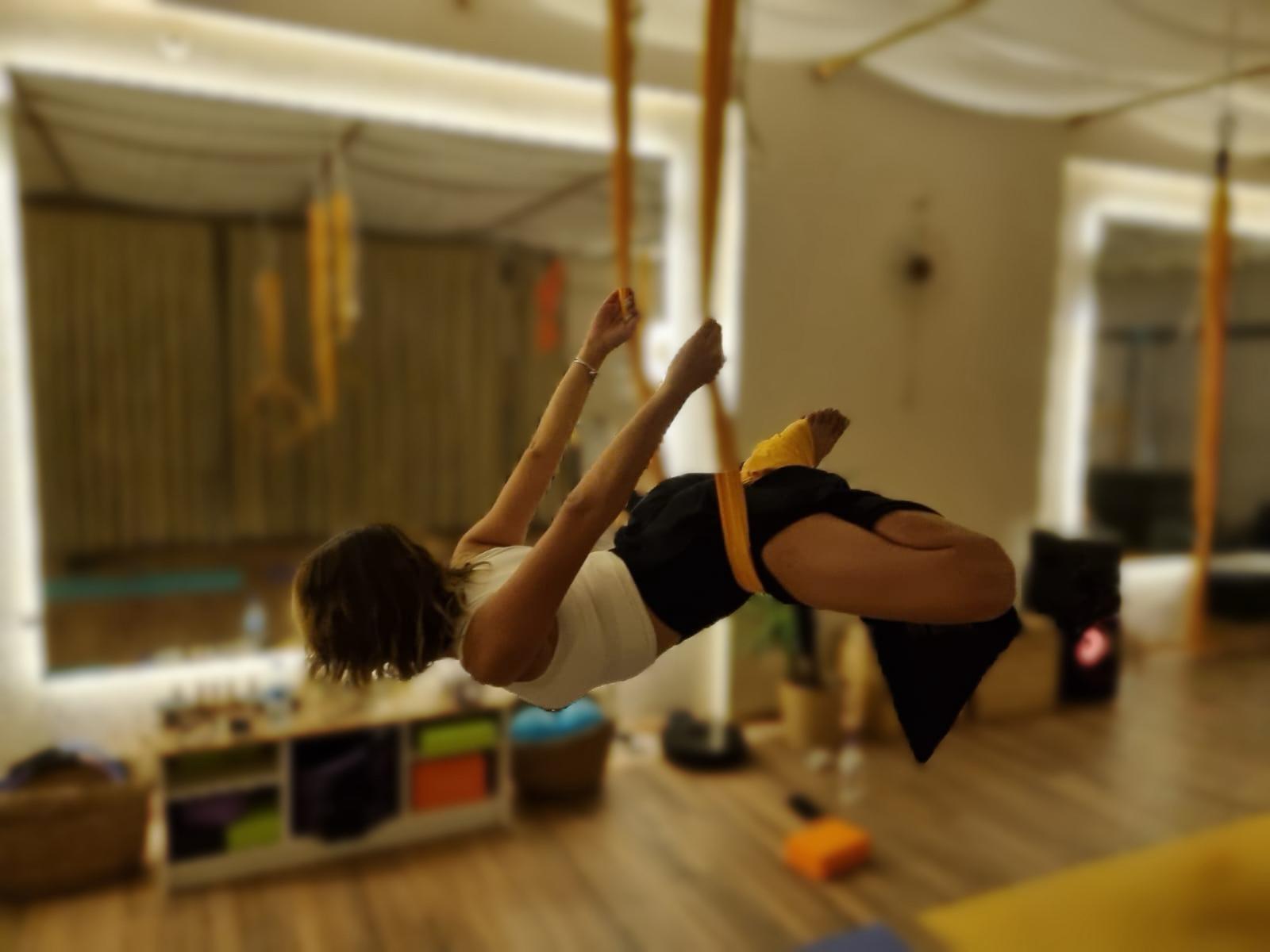 Fly Yoga in the Hammock